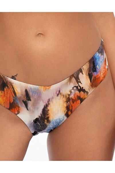 ESOTIQ Bikini Bottom Panties Abstract Pattern Swimming Briefs Ruched Back Sensual & Sexy | Adventure