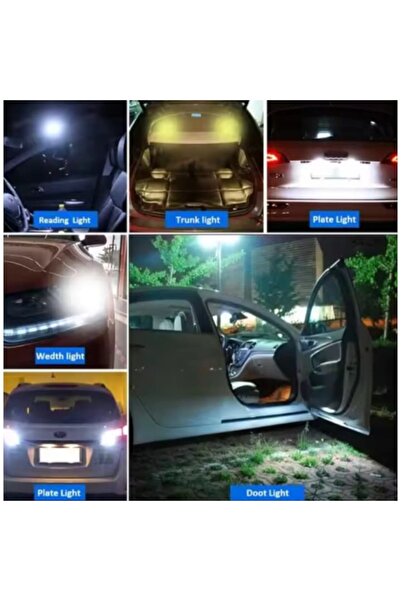 BZRSH Set de 2 becuri auto LED C5W Sofit 31mm, 9 LED-uri SMD, Canbus,