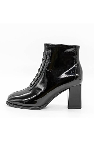 FORMAZIONE Γυναικεία μποτάκια με χοντρά τακούνια 6612 Μαύρα