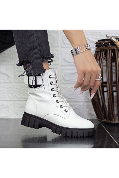 mei Women's Boots 2MX376 Black-White