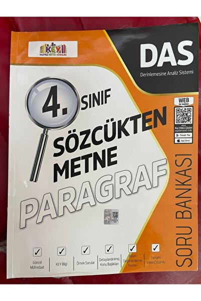 Key Kaliteli Eğitim Yayınları KEY YAYINLARI 4.SINIF PARAGRAF