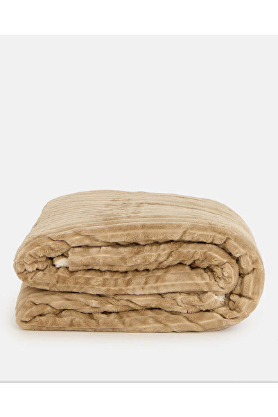 REDTAG Beige Textured Reversible Blanket (Single Size)