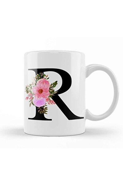 Generic Brand كوب بورسلين على شكل حرف R