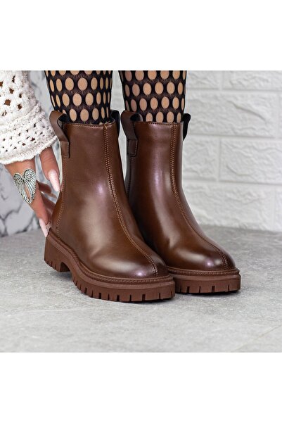 mei Γυναικείες Μπότες 2W315 Καφέ