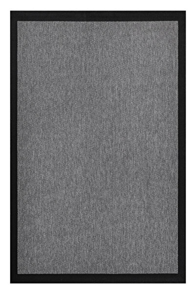 Colore Home Sisal Jute Gray Carpet with Black Border Carpet Runner with Border