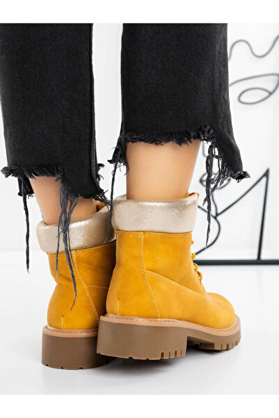 CRYSTAL SHOES Women's Boots 1398-PA Yellow