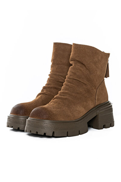 advancer Ghete Dama din piele naturala D28-3F Galben