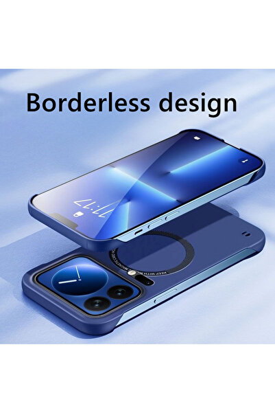 Generic Magnetic Case for Xiaomi 17 Pro，without Edges，Ultra Slim，Solid Color Shockproof Borderless Cover