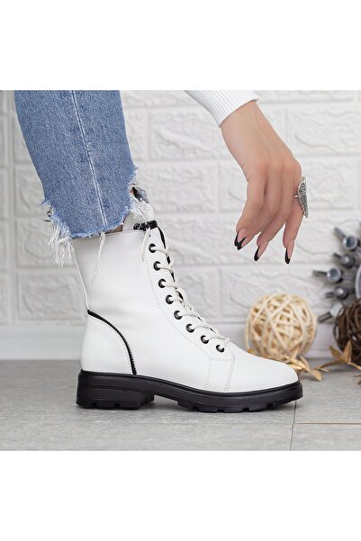 mei Women's Boots 2MX518 Black-White