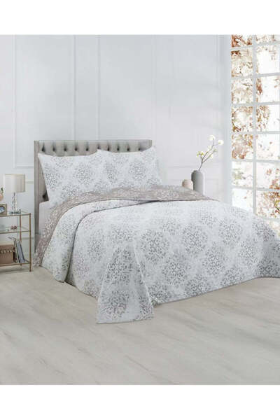 REDTAG Beige Jacquard Bedspread (Single Size)