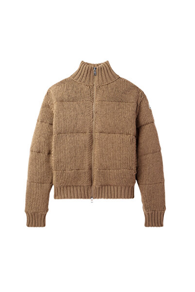 Moncler Pure Wool Knitted down Filled Cardigan Mnclr125