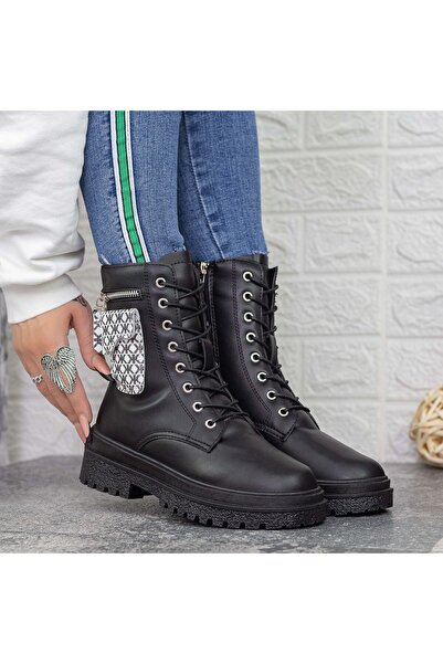 mei Γυναικείες Μπότες Πλατφόρμας 2XJ80 Μαύρες