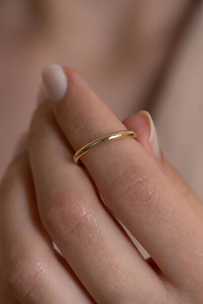 AMES GOLD KUYUMCULUK 14 Ayar Altın Ebedi Bağ Alyans-2mm