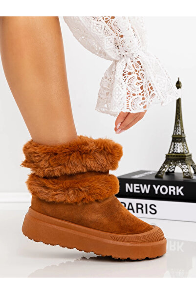 Mulanka Γυναικείες Μπότες UG JD-8 Ανοιχτό Καφέ