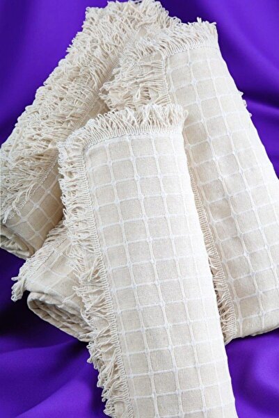 shules collection 100% Cotton Natural Cream Color Sofa Bed Cover (There Is 1 Item in the Package) 180 X 180