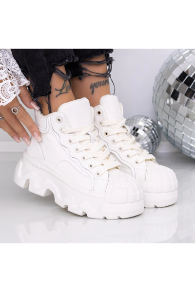 mei Γυναικείες Μπότες Πλατφόρμας 3AL11 Μπεζ