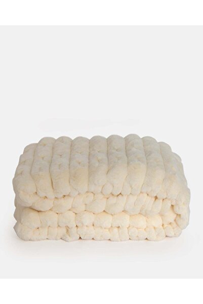 REDTAG Cream Textured Reversible Blanket (Single Size)