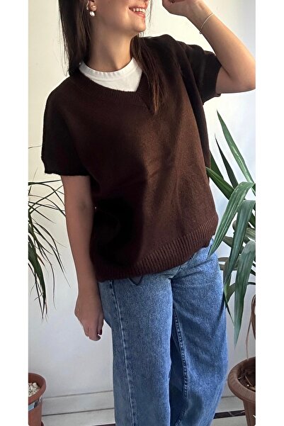 LaSorella Butik KADIN KAHVERENGİ SÜVETER