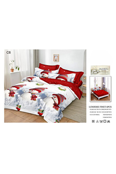 FIONNA.RO Fine Cotton Underwear With Elastic Christmas - Three Snowmen