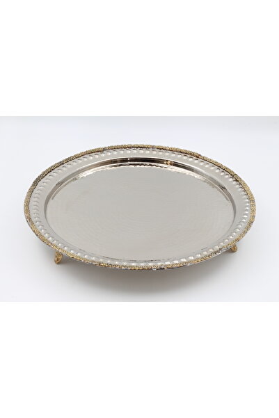 ANTEPSEPETİ Silver Plated Copper Daisy Tray