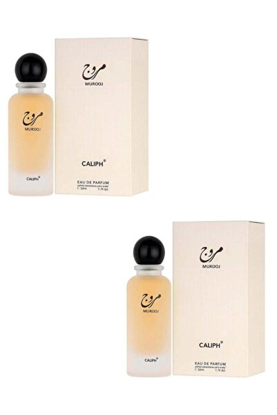 CALIPH Pack of 2 Murooj Eau De Parfum, 100ml, Frosted Glass Bottle 2 x 80ml