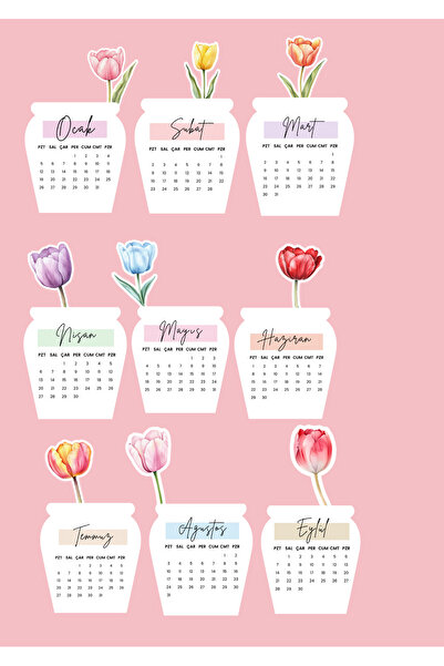 VORACRAFT 2026 Lale Masa Takvimi TAK012