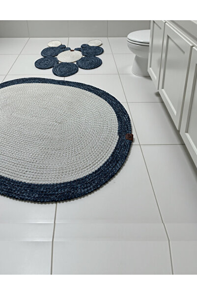 Home Inn Home Textile 2-Piece Modern Wicker Look Bath Mat - Modern Touch