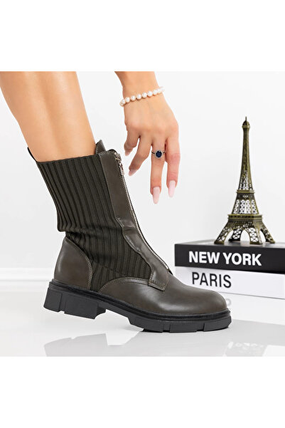 Tania Γυναικείες Μπότες 9058 Πράσινες