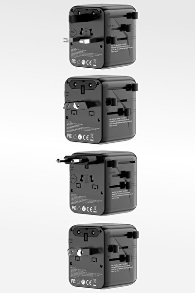 KUMTEL Evrensel Seyahat Adaptörü Priz Dönüştürücü HMTA-01