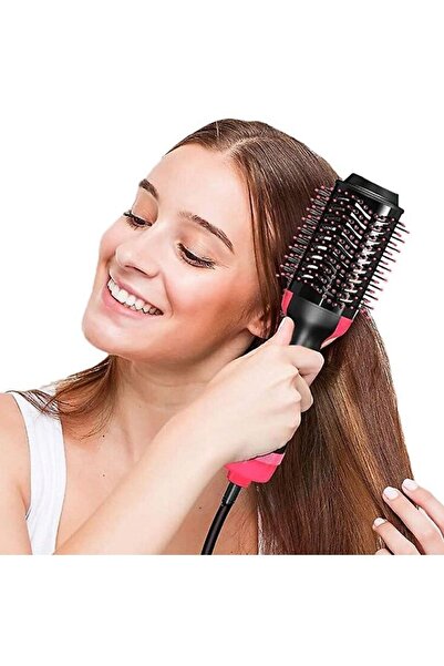 teknotrust Πιστολάκι μαλλιών ισιωτικό μαλλιών Βούρτσα μασάζ με εφέ Turbo 1600watt Βούρτσα χτένας Γρήγορης δράσης