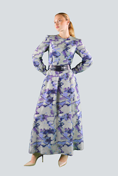 IDYL Belted patterned dress