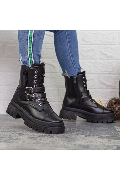 mei Γυναικείες Μπότες Πλατφόρμας 2XJ76 Μαύρες