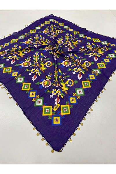 MODA Tokat Pullu Yazma Eşarp Şal