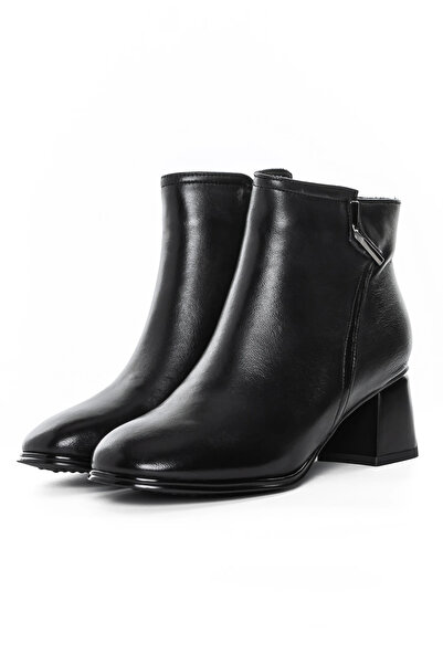 advancer Γυναικεία μποτάκια με χοντρά τακούνια 2239-50 Μαύρα