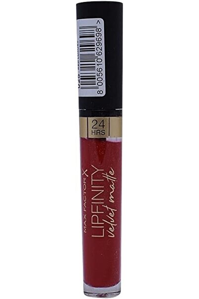Max Factor Lipfinity Velvet Matte Liquid Lipstick - 025 Red Luxury - 4 ml