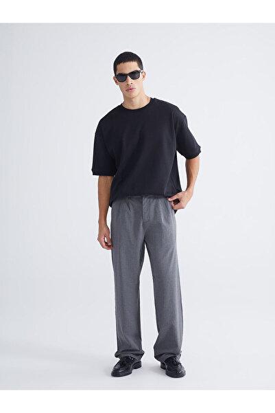 LC Waikiki Gray Comfortable Fit Gabardine Men's Trousers