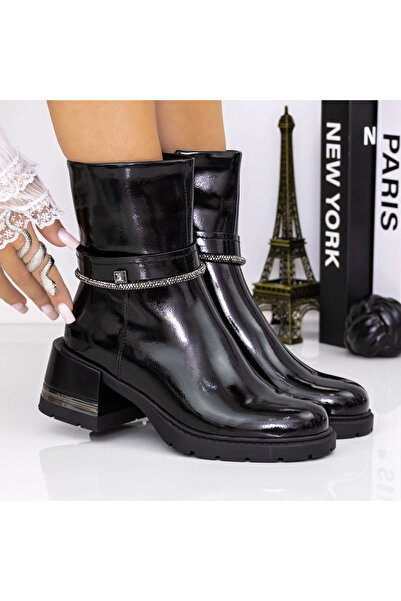 mei Дамски ботуши 3AD35 Черни