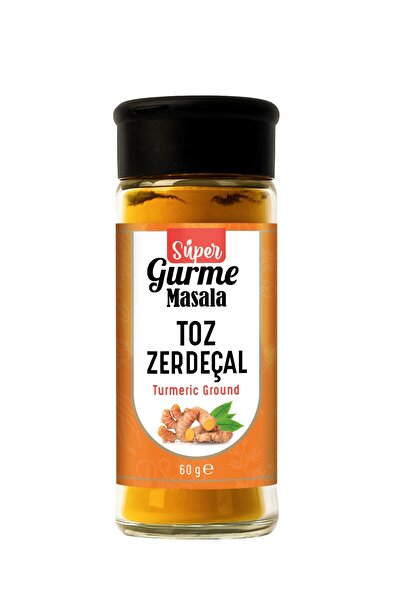 Super Gurme Masala Zerdeçal Toz 60 gr – Cam Tuzluklu Ambalajda - Turmeric Powder (Menşei; Hindistan)