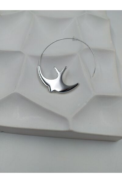 Yaseminli Butik Swallow Model Hoop Earrings