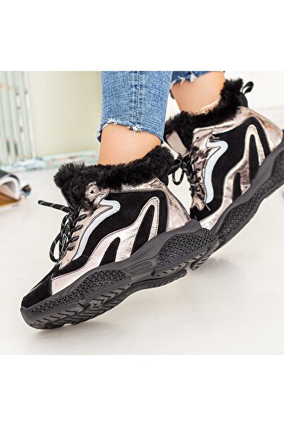 mei Women's Boots SZ265 Guncolor