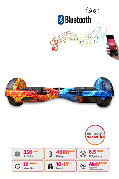 CityMate Hoverboard Elektrikli Kaykay Scooter Bluetooth Hoparlörlü 6.5 inch D10