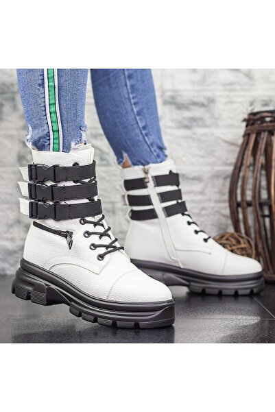 mei Women's Boots 2MX367 Black-White