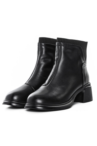 advancer Γυναικείες μπότες από γνήσιο δέρμα 6631-2 Μαύρες