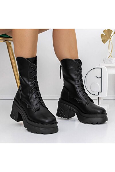 mei Дамски ботуши 3YL5 Черни