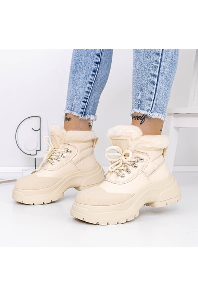 mei Γυναικείες Μπότες 3YJ7 Μπεζ