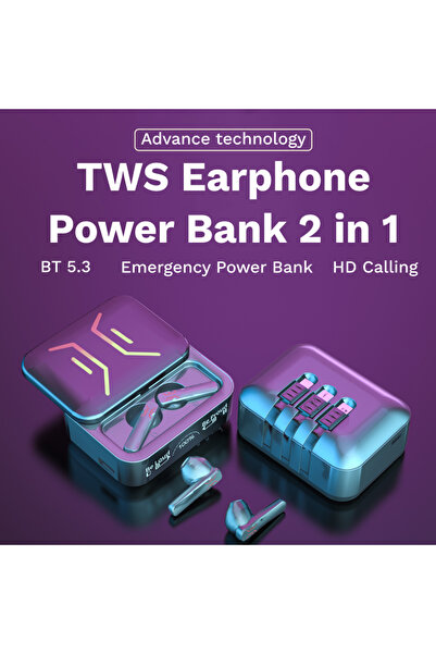 Zen Store M80 TWS Gaming Earbuds - 9D Hi‑Fi Stereo, HD Calls, BT 5.3, ENC, Digital Display, Wireless Earbuds