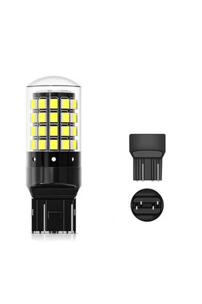 BZRSH LED Car Bulb T20, 54 LED, compatible with Duster, Logan 2, Sandero 2, cool white 6000K,