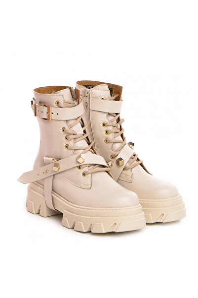 Vanilla Days Berta Summer Leather Boots - Cream
