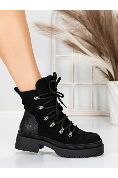 mei Γυναικείες Μπότες Πλατφόρμας 5AH67 Μαύρες