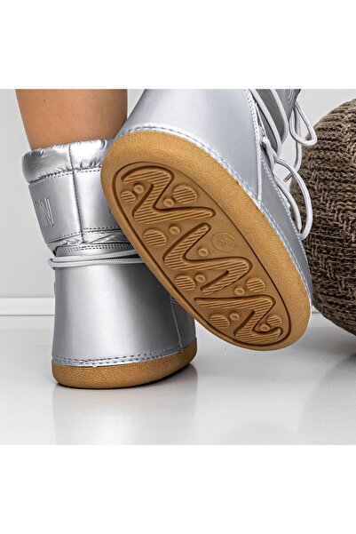 mei Γυναικείες Μπότες 3LT6 Ασημί